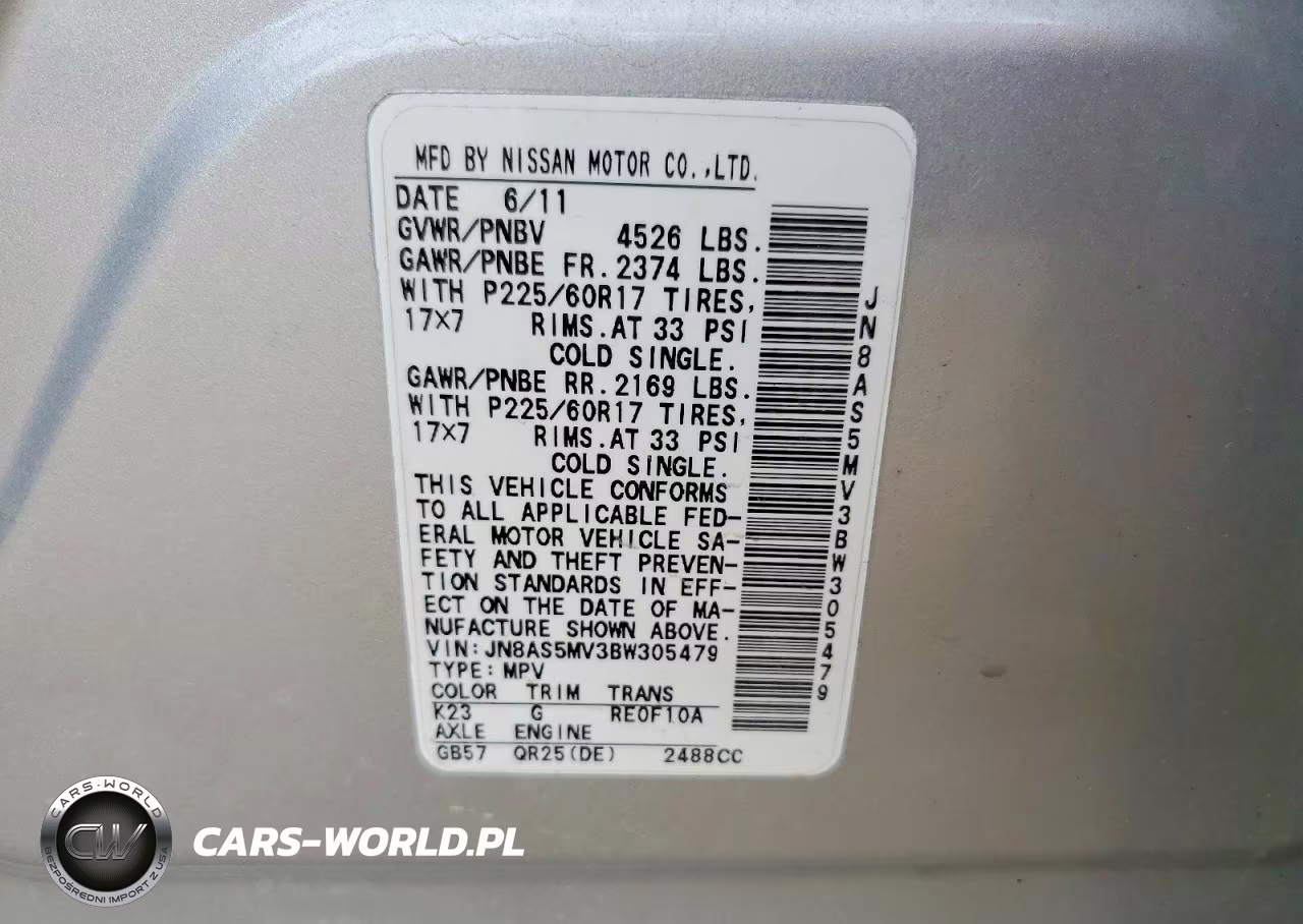 2011 Nissan Rogue S VIN:JN8AS5MV3BW305479 - 13