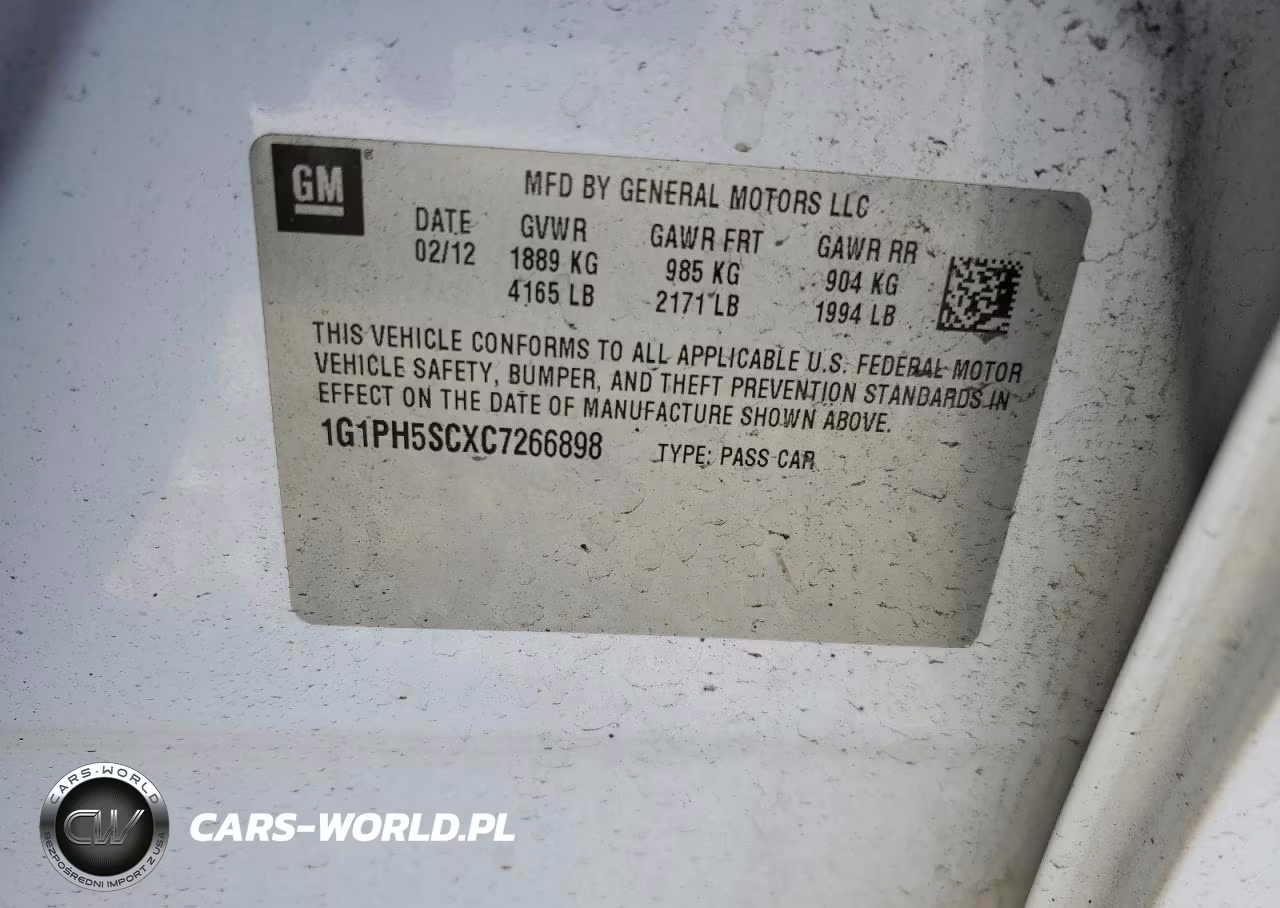 2012 Chevrolet Cruze Ltz VIN:1G1PH5SCXC7266898 - 12