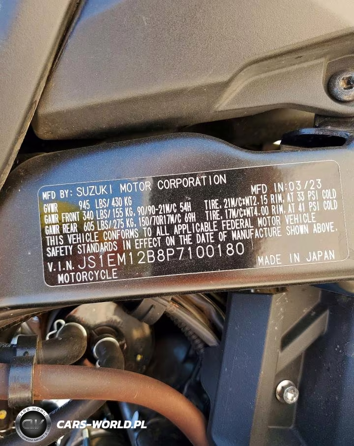 2023 Suzuki Dl800De Rc VIN:JS1EM12B8P7100180 - 9