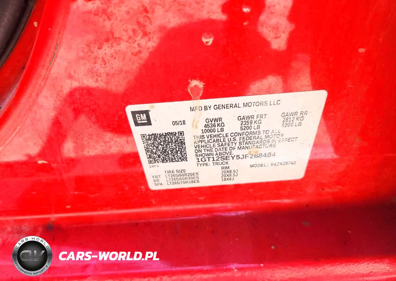 2018 GMC Sierra K2500 Sle VIN:1GT12SEY5JF268484 - 12