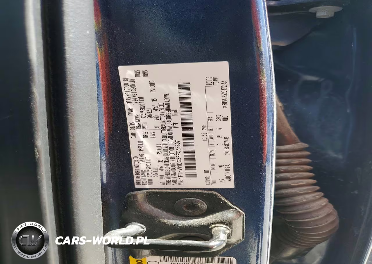 2015 Ford F150 Supercrew VIN:1FTEW1EG3FFC53397 - 12