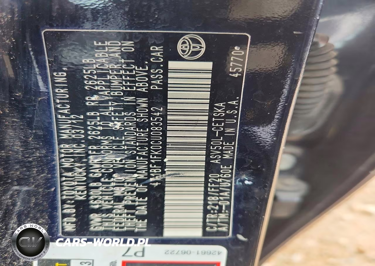 2012 Toyota Camry Se VIN:4T1BF1FK0CU083542 - 13