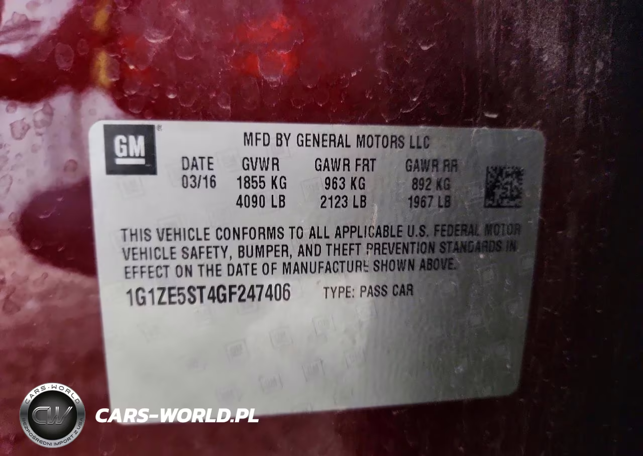 2016 Chevrolet Malibu Lt VIN:1G1ZE5ST4GF247406 - 12