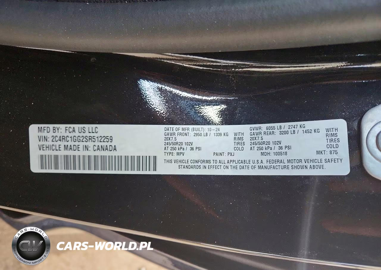 2025 Chrysler Pacifica Limited VIN:2C4RC1GG2SR512259 - 13
