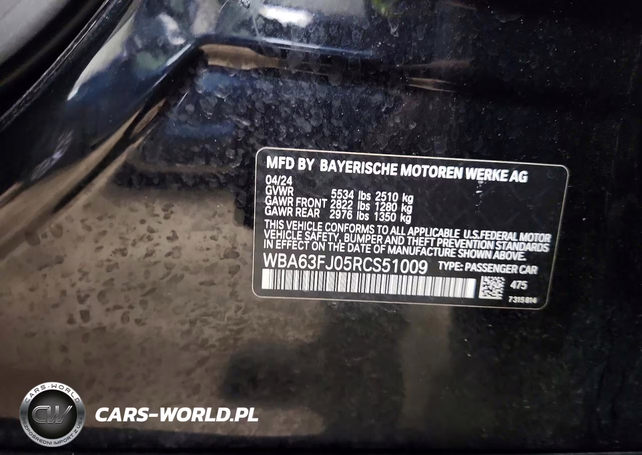 2024 BMW 540 Xi VIN:WBA63FJ05RCS51009 - 13