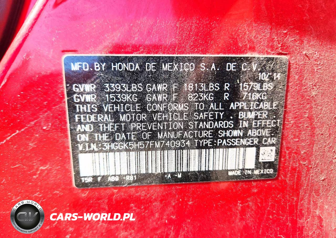 2015 Honda Fit Lx VIN:3HGGK5H57FM740934 - 12