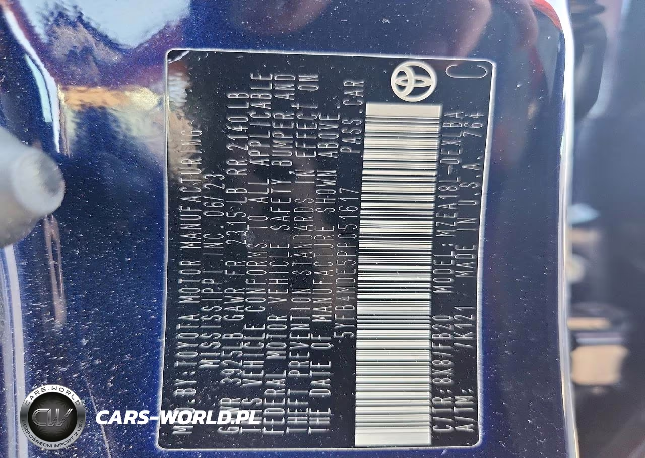 2023 Toyota Corolla Le VIN:5YFB4MDE5PP051617 - 12