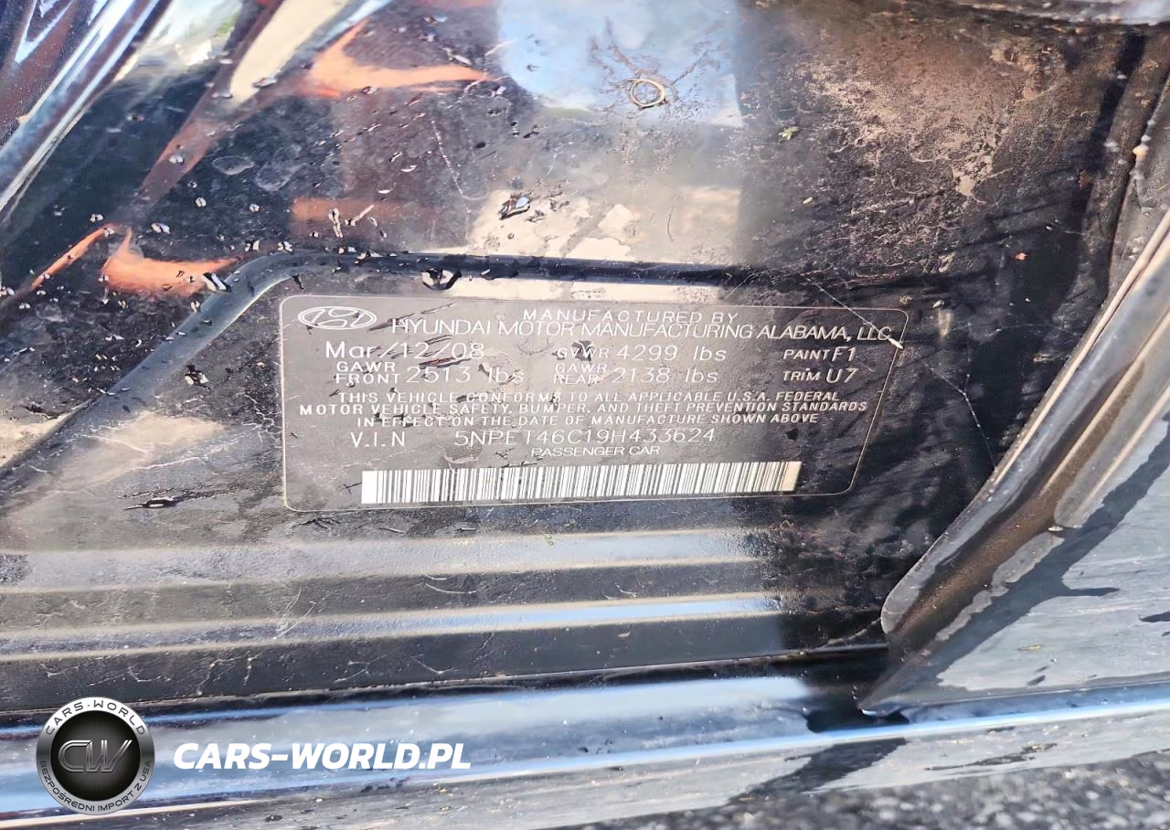 2009 Hyundai Sonata Gls VIN:5NPET46C19H433624 - 12