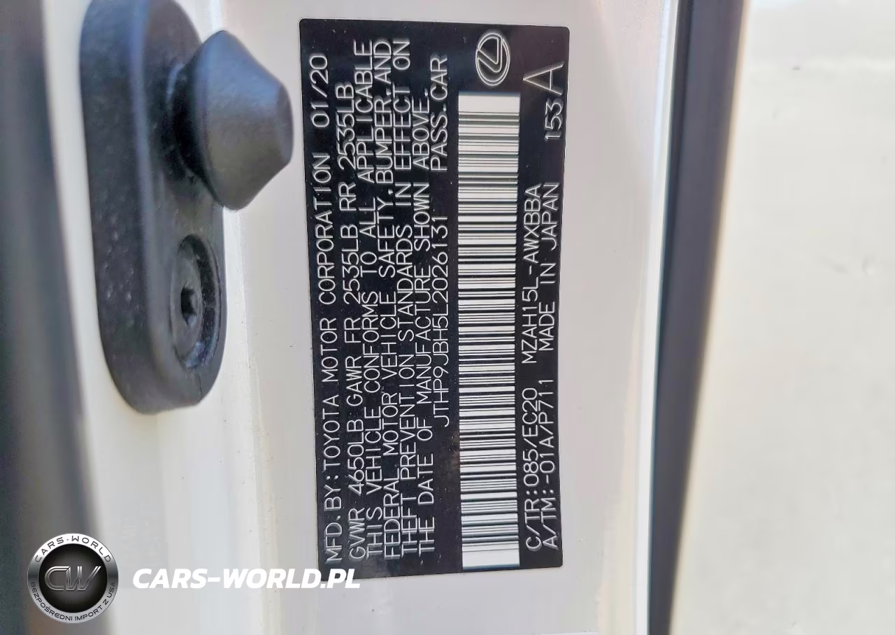 2020 Lexus Ux 250H VIN:JTHP9JBH5L2026131 - 14