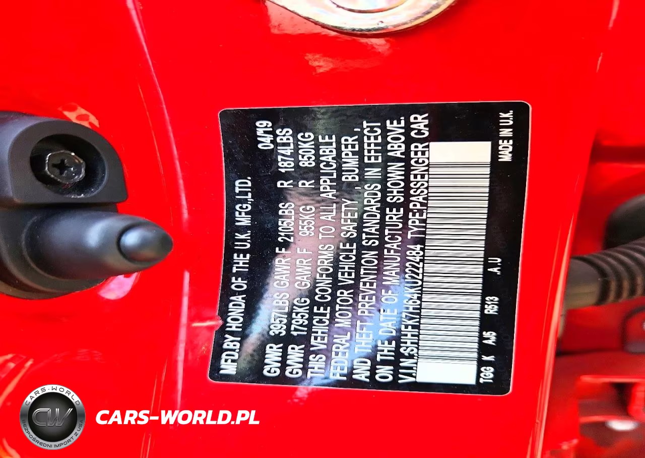 2019 Honda Civic Ex VIN:SHHFK7H64KU222484 - 12