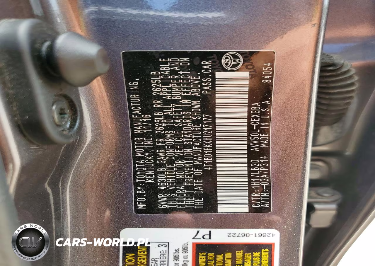 2017 Toyota Camry Hybrid Xle VIN:4T1BD1FKXHU217177 - 12