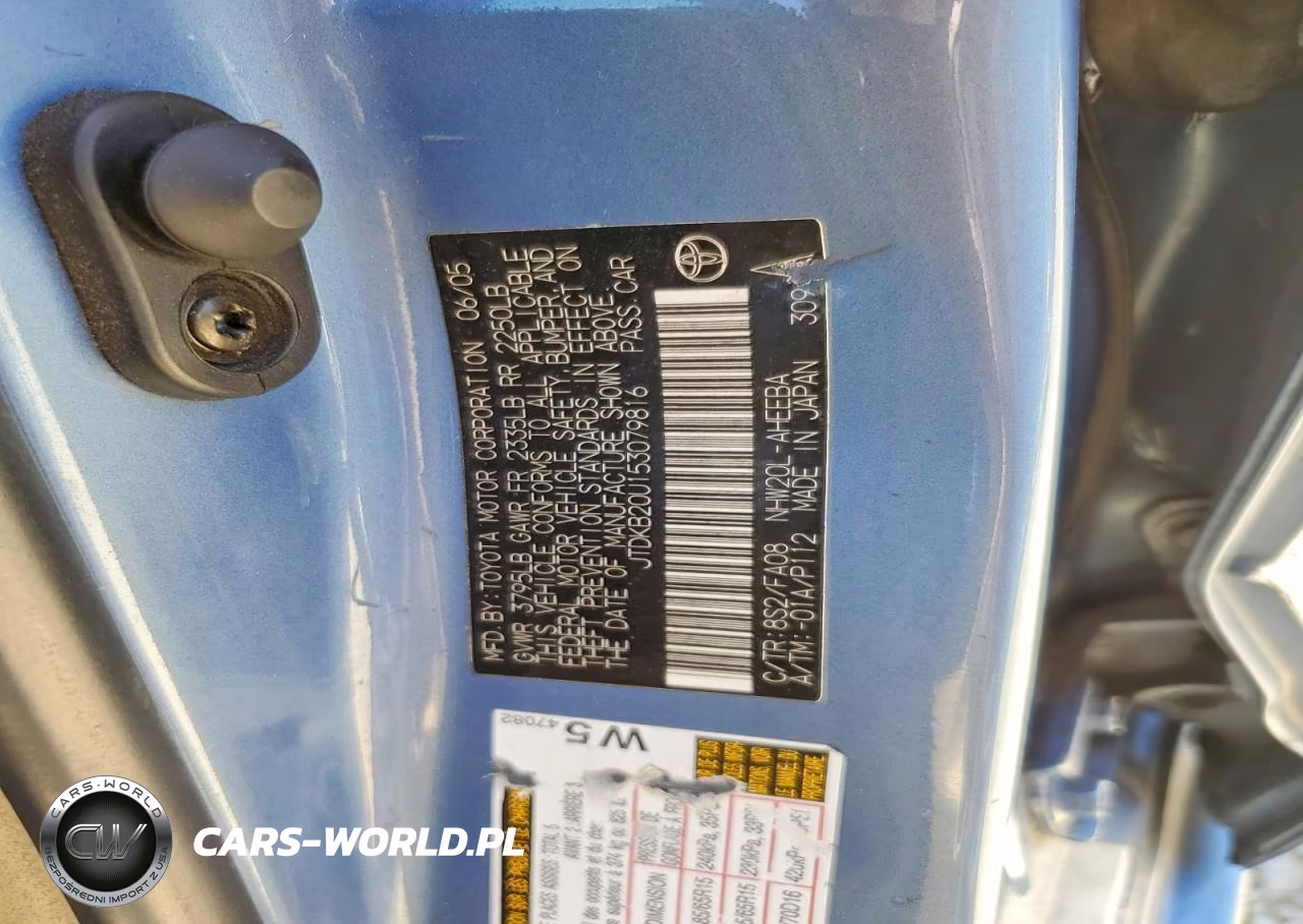 2005 Toyota Prius Base VIN:JTDKB20U153079816 - 12