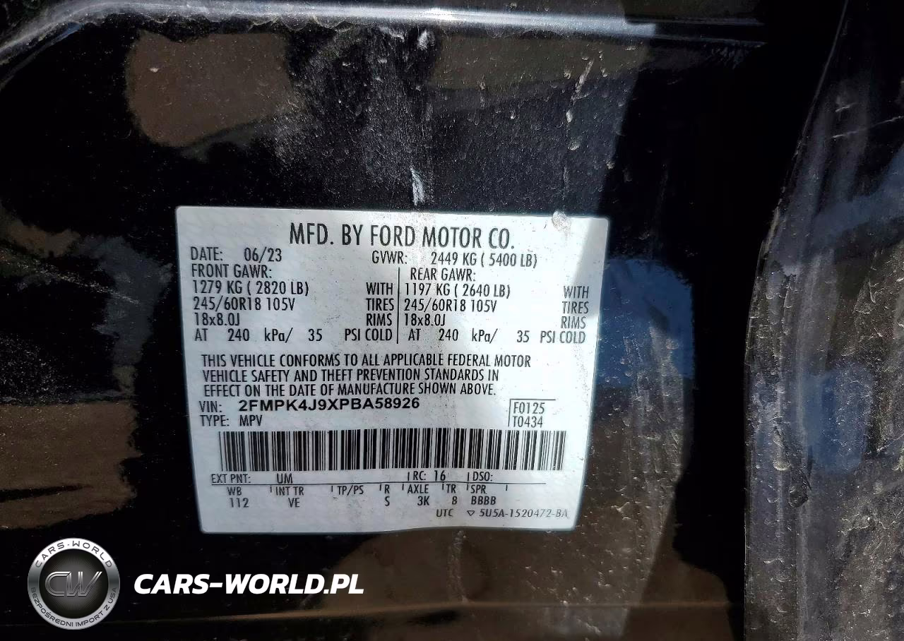 2023 Ford Edge Sel VIN:2FMPK4J9XPBA58926 - 12