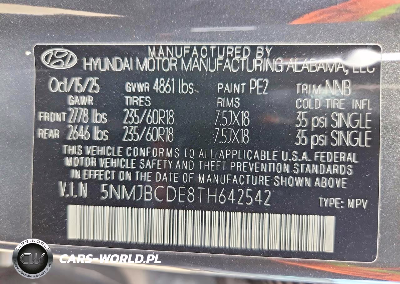 2026 Hyundai Tucson Sel VIN:5NMJBCDE8TH642542 - 13