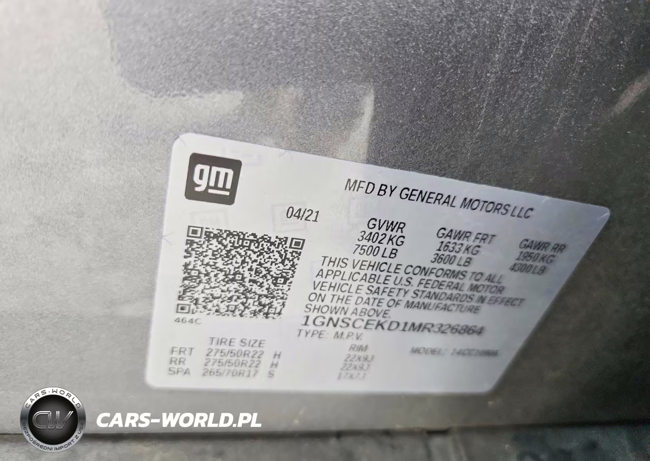 2021 Chevrolet Suburban C1500 Rst VIN:1GNSCEKD1MR326864 - 13