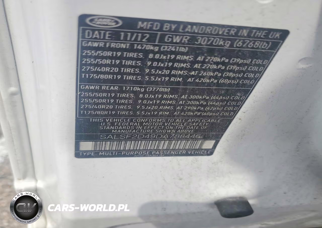 2013 Land Rover Range Rover Sport Hse VIN:SALSF2D49DA788446 - 13