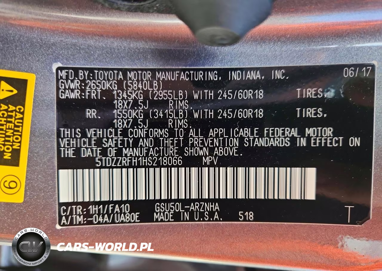 2017 Toyota Highlander Le Plus VIN:5TDZZRFH1HS218066 - 14
