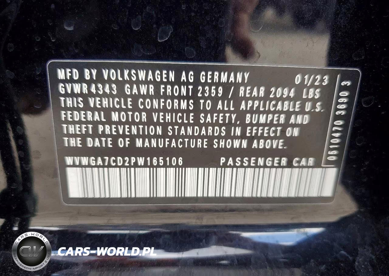 2023 Volkswagen Gti S VIN:WVWGA7CD2PW165106 - 12