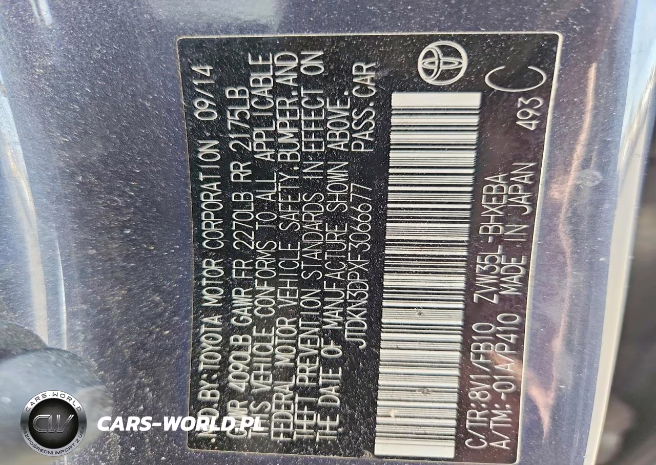 2015 Toyota Prius Plug-In Hybrid Base VIN:JTDKN3DPXF3066677 - 12