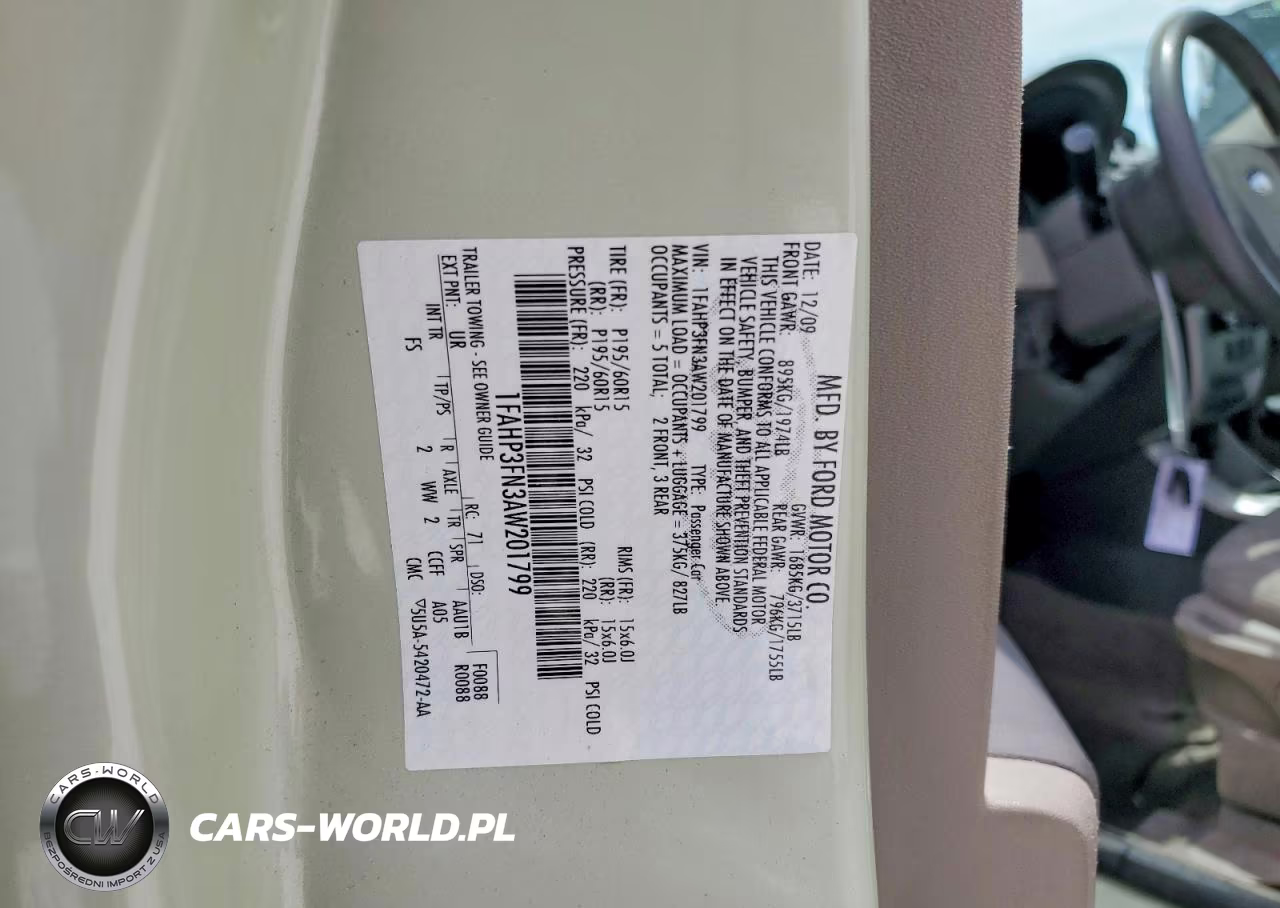2010 Ford Focus Se VIN:1FAHP3FN3AW201799 - 13