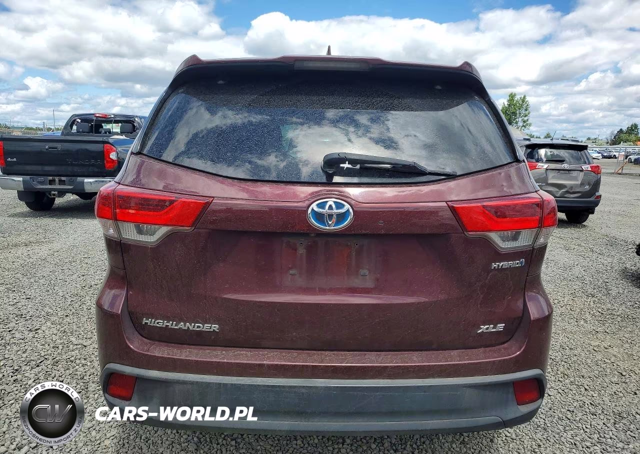 2018 Toyota Highlander Hybrid Xle VIN:5TDJGRFH4JS038380 - 6