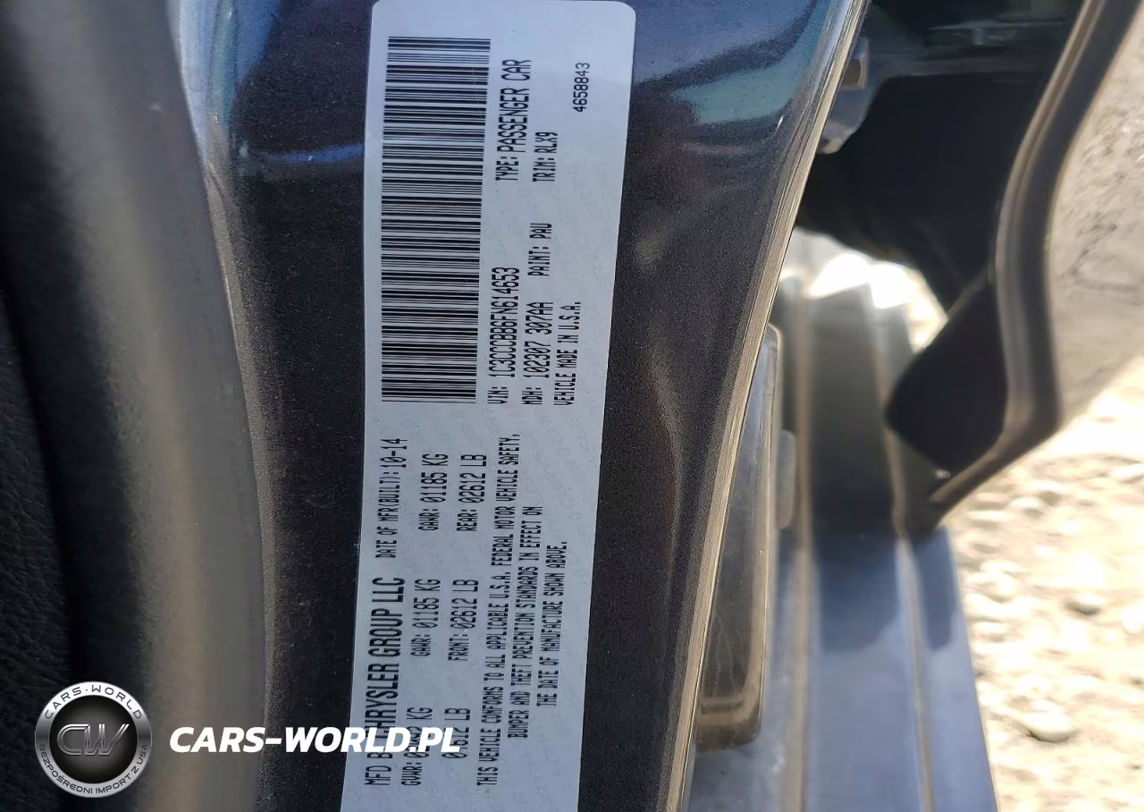 2015 Chrysler 200 S VIN:1C3CCCBB6FN614653 - 12