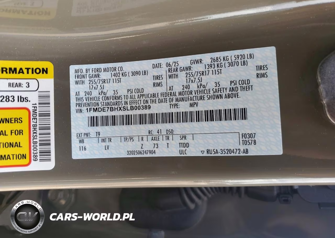 2025 Ford Bronco Big Bend VIN:1FMDE7BHXSLB00389 - 14