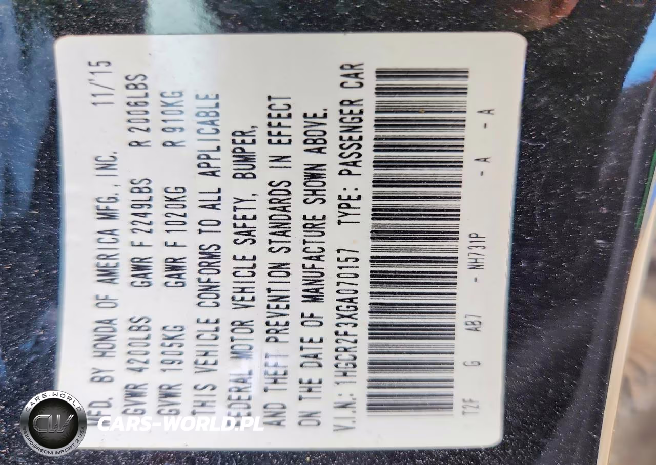 2016 Honda Accord Lx VIN:1HGCR2F3XGA070157 - 12