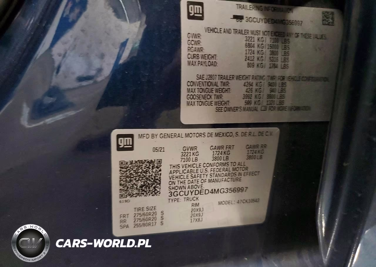 2021 Chevrolet Silverado K1500 Lt VIN:3GCUYDED4MG356997 - 12