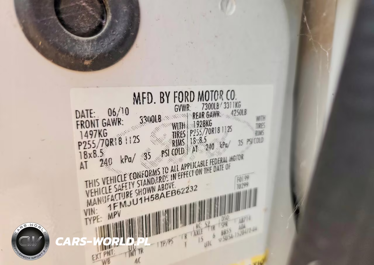 2010 Ford Expedition Eddie Bauer VIN:1FMJU1H58AEB62232 - 13