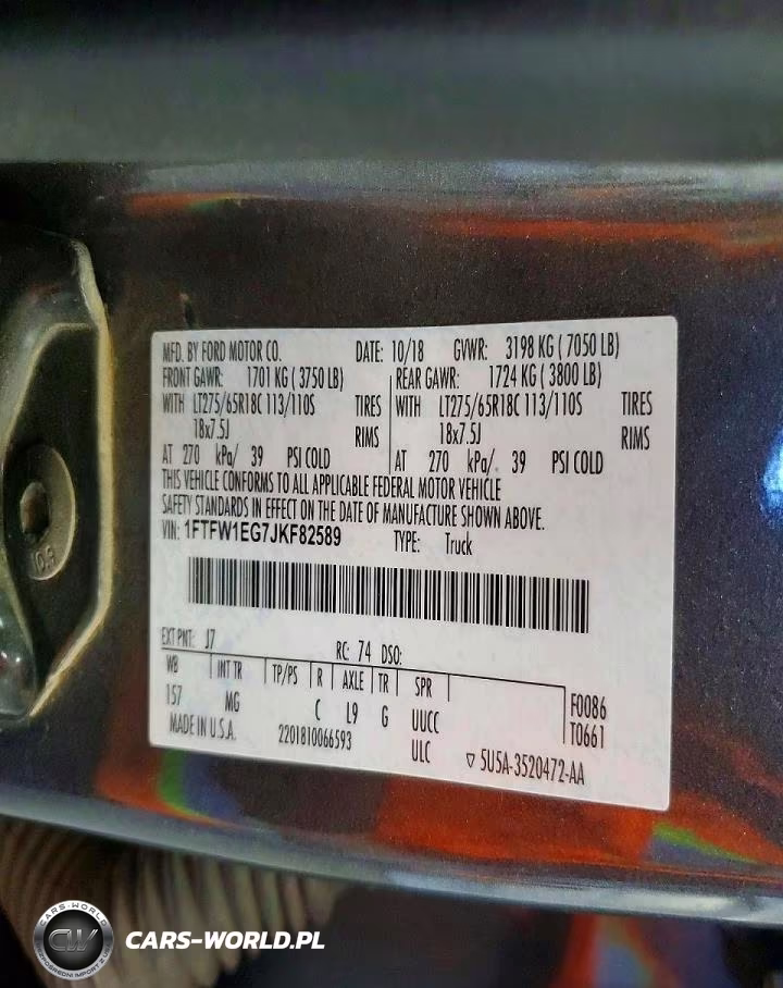 2018 Ford F150 Supercrew VIN:1FTFW1EG7JKF82589 - 12
