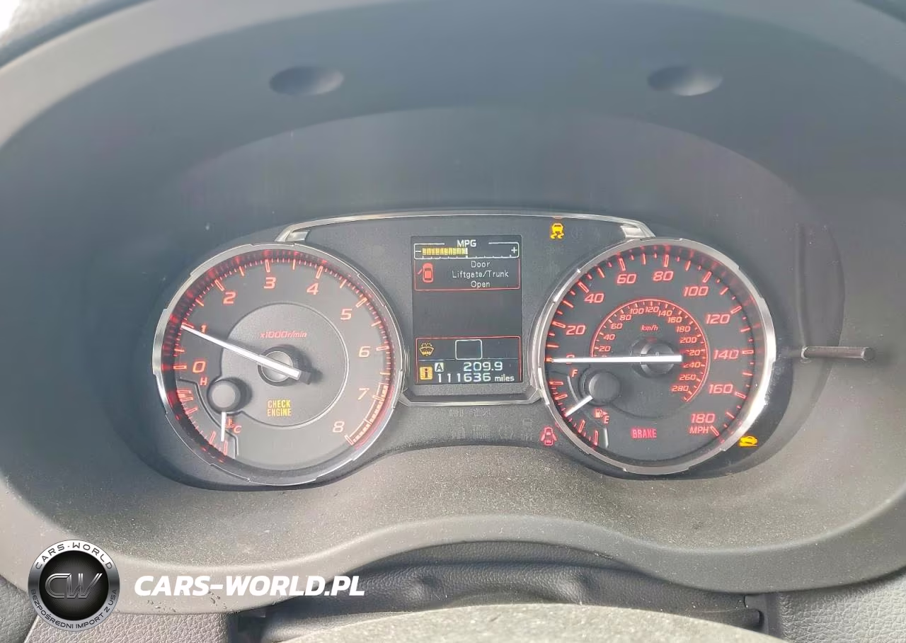 2015 Subaru Wrx Limited VIN:JF1VA1G61F9810265 - 9