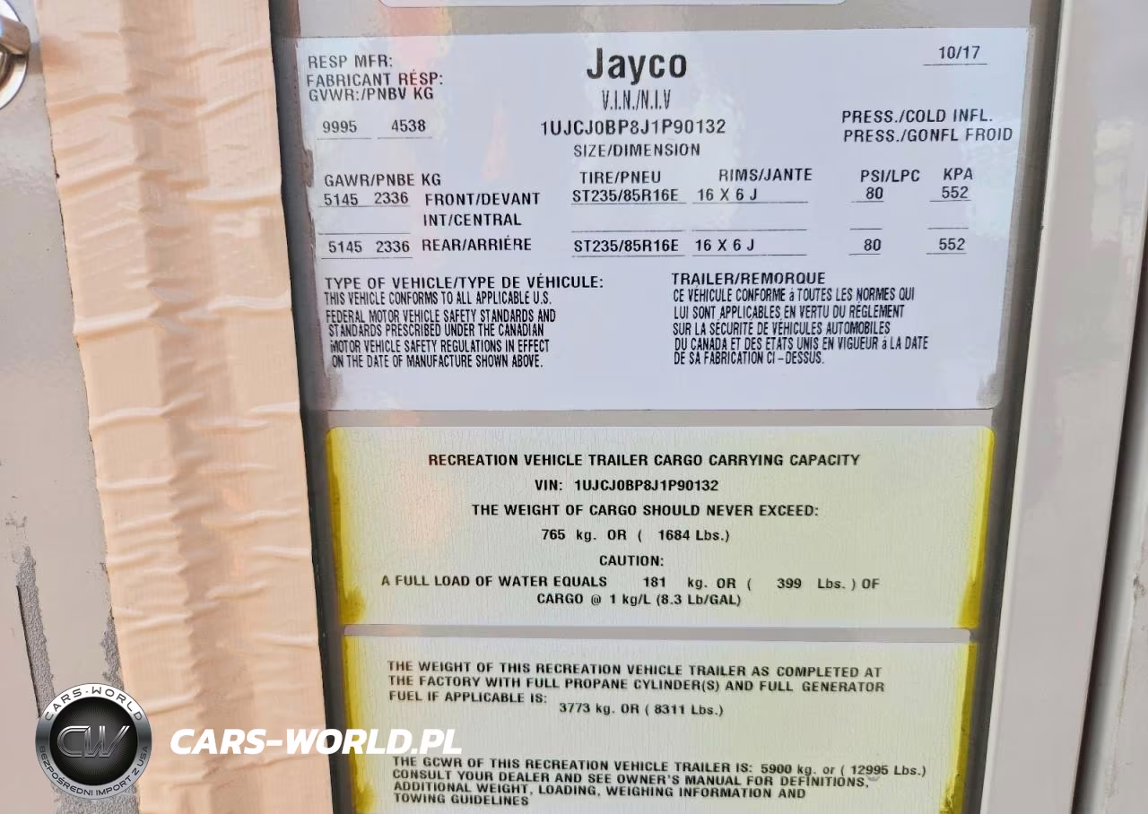 2018 Jayco Eagle Ht Camper VIN:1UJCJ0BP8J1P90132 - 10