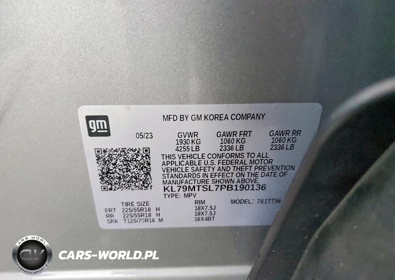 2023 Chevrolet Trailblazer Rs VIN:KL79MTSL7PB190136 - 13