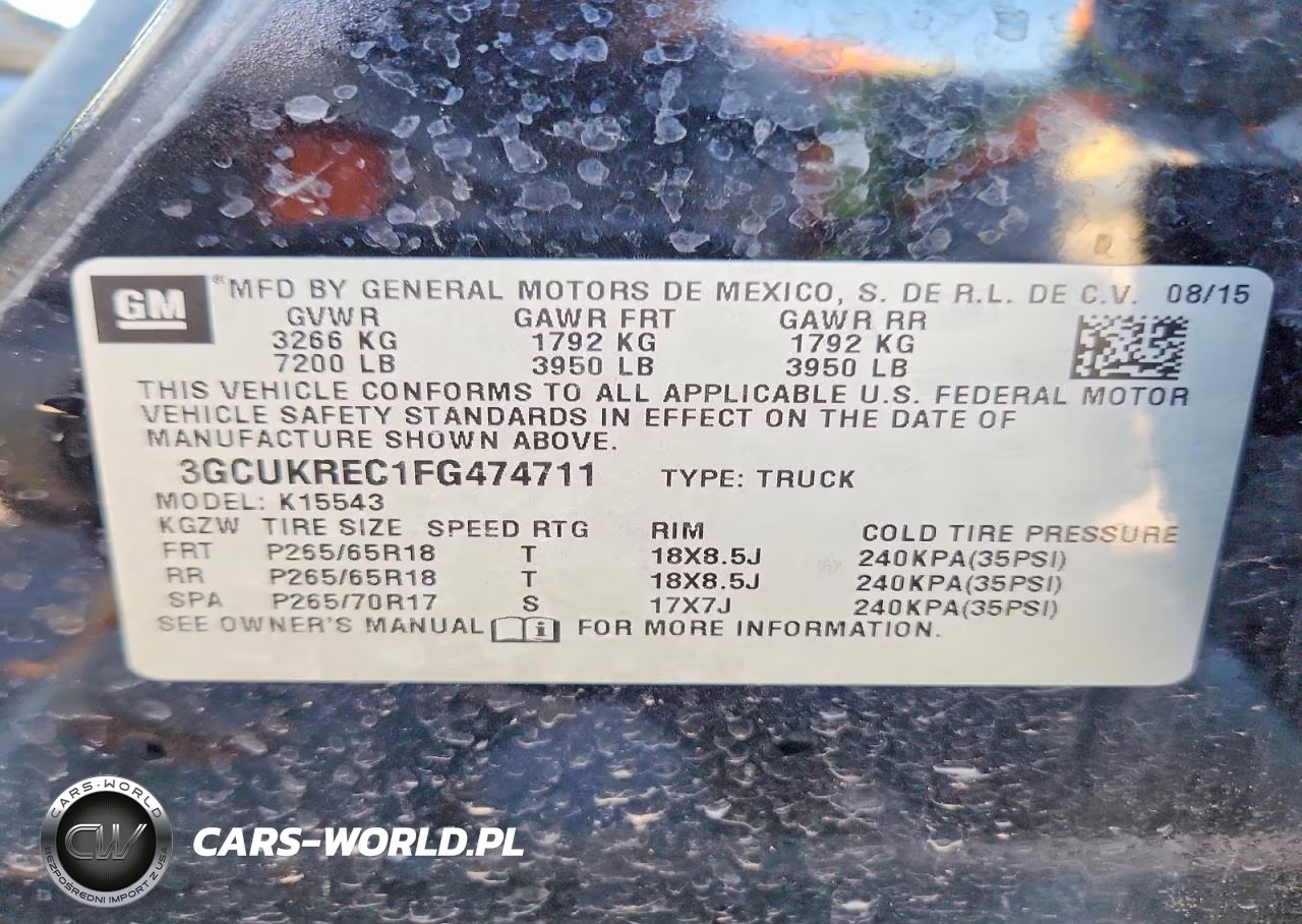 2015 Chevrolet Silverado K1500 Lt VIN:3GCUKREC1FG474711 - 13