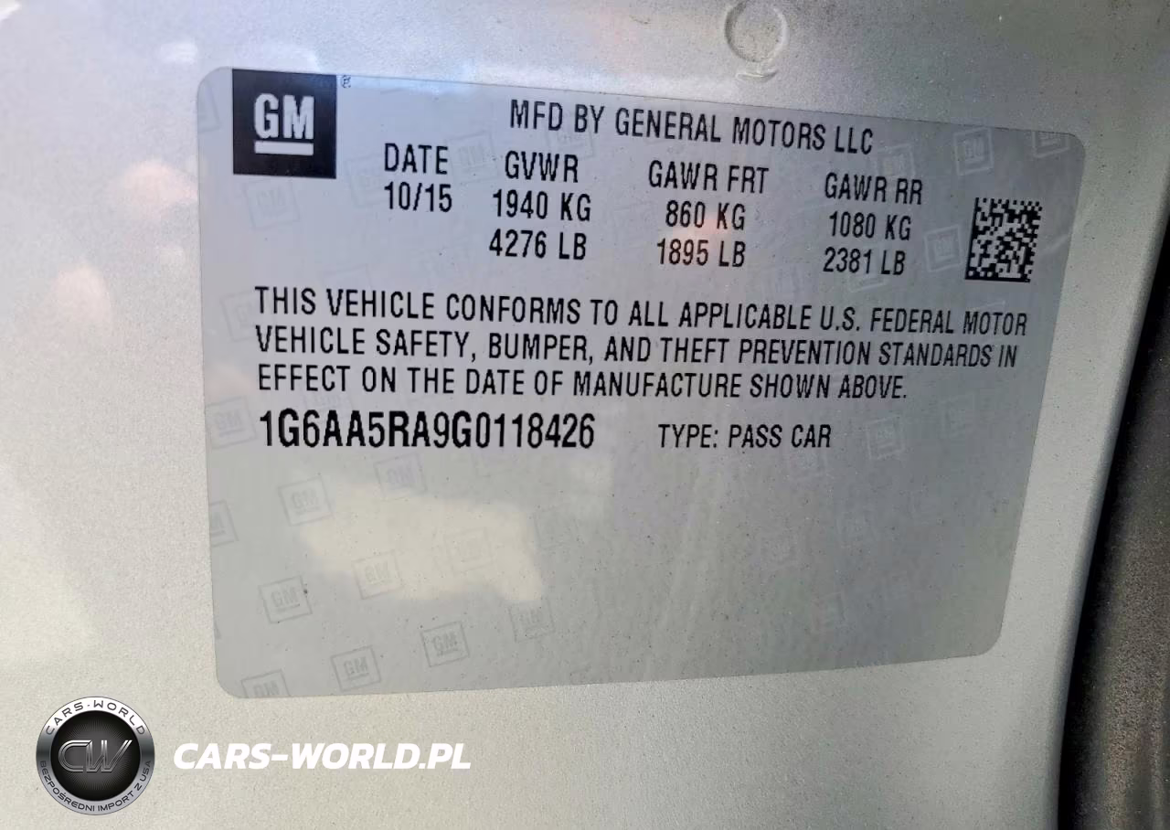 2016 Cadillac Ats VIN:1G6AA5RA9G0118426 - 12