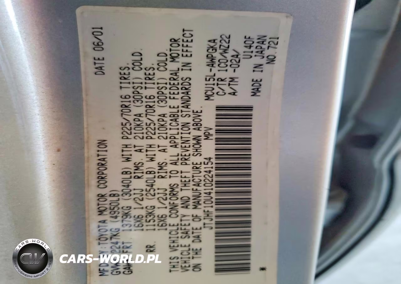 2001 Lexus Rx 300 VIN:JTJHF10U410224154 - 13