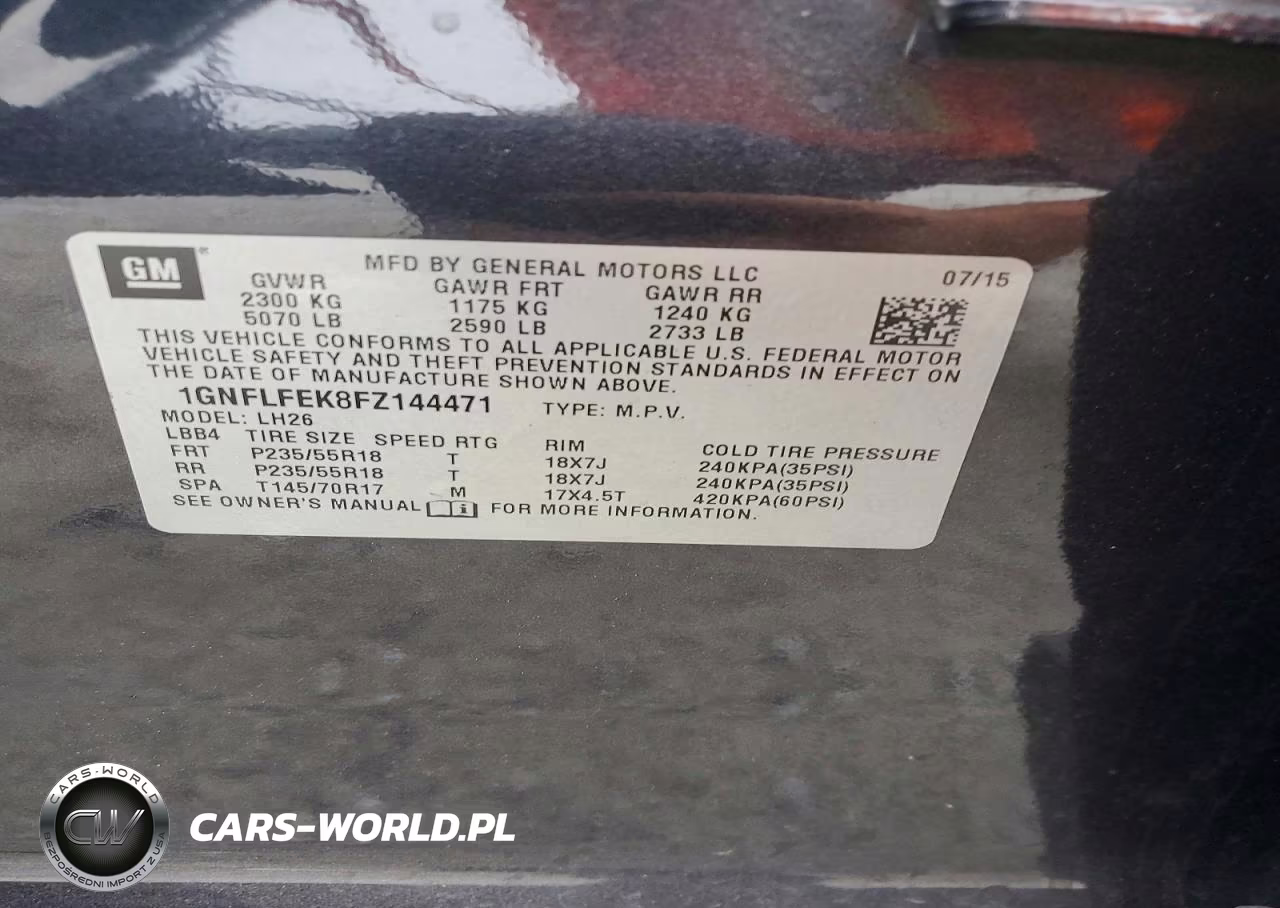 2015 Chevrolet Equinox Lt VIN:1GNFLFEK8FZ144471 - 13