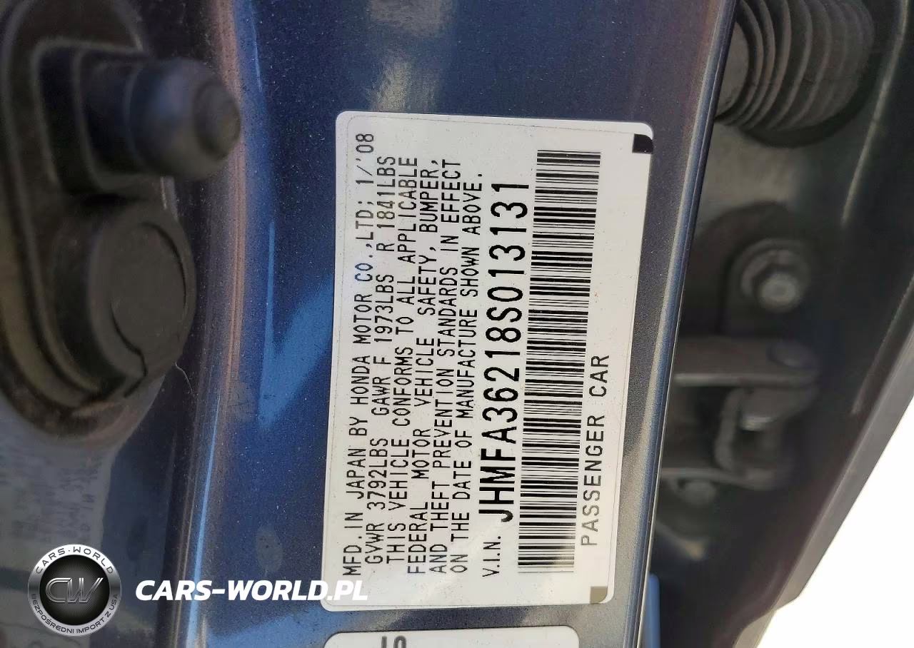 2008 Honda Civic Hybrid VIN:JHMFA36218S013131 - 12