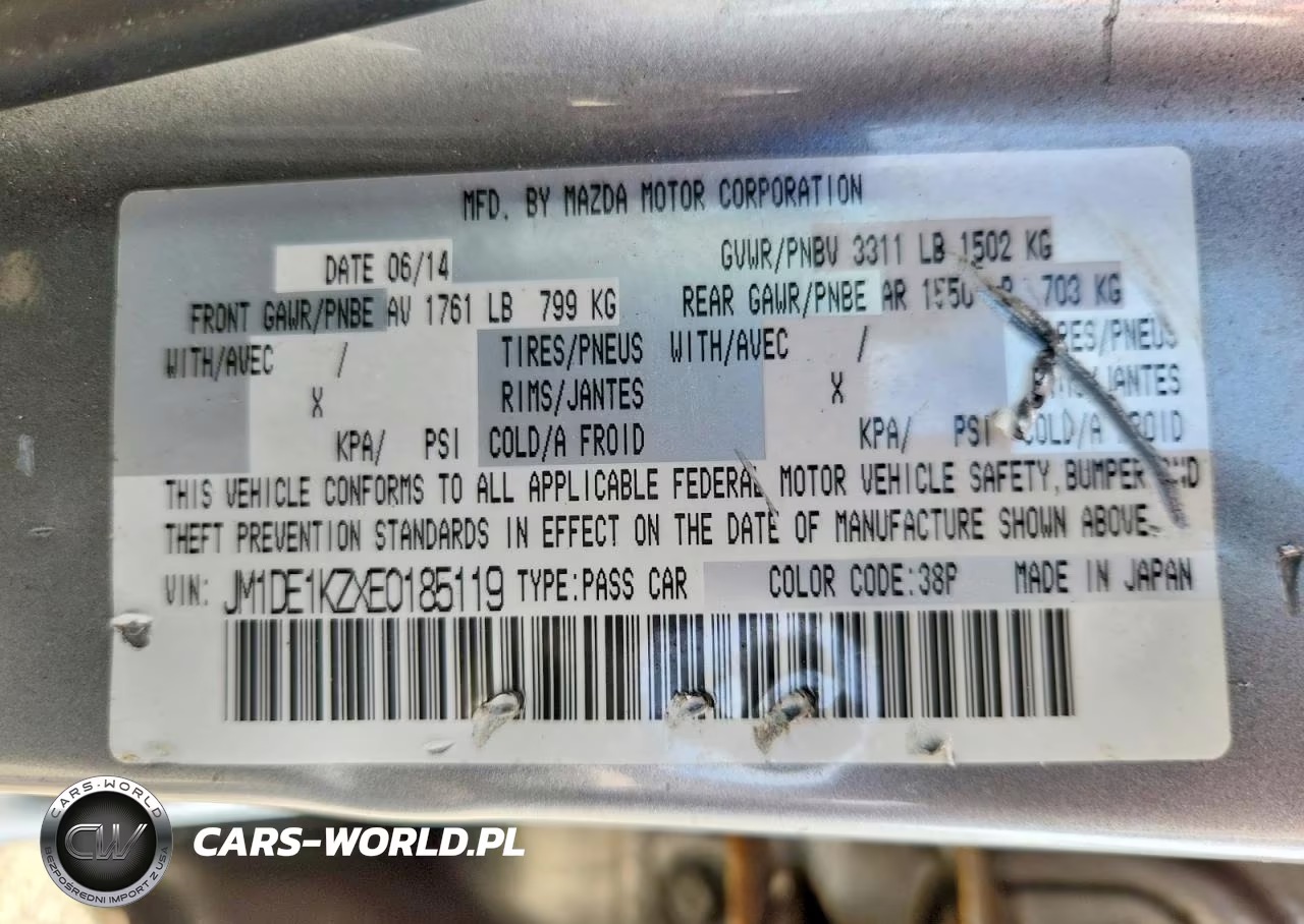 2014 Mazda Mazda2 Sport VIN:JM1DE1KZXE0185119 - 12