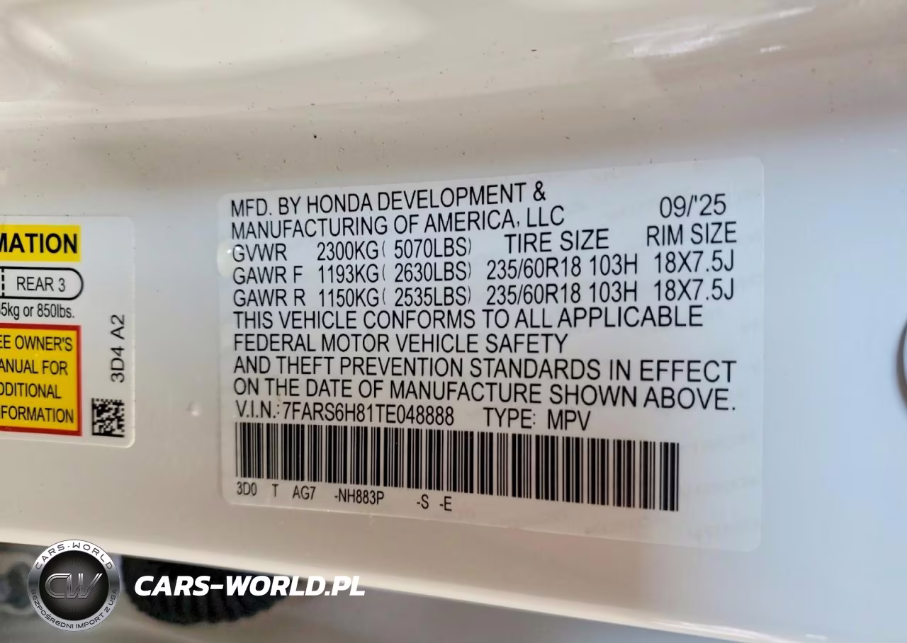 2026 Honda Cr-V Sport-L VIN:7FARS6H81TE048888 - 13