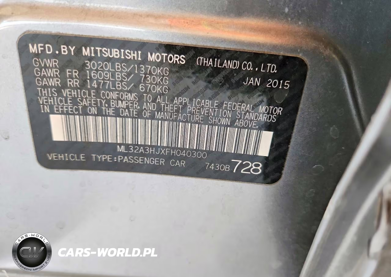 2015 Mitsubishi Mirage De VIN:ML32A3HJXFH040300 - 13