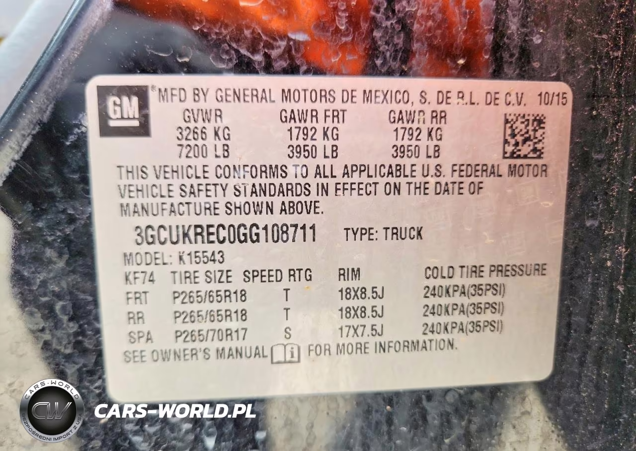 2016 Chevrolet Silverado K1500 Lt VIN:3GCUKREC0GG108711 - 13