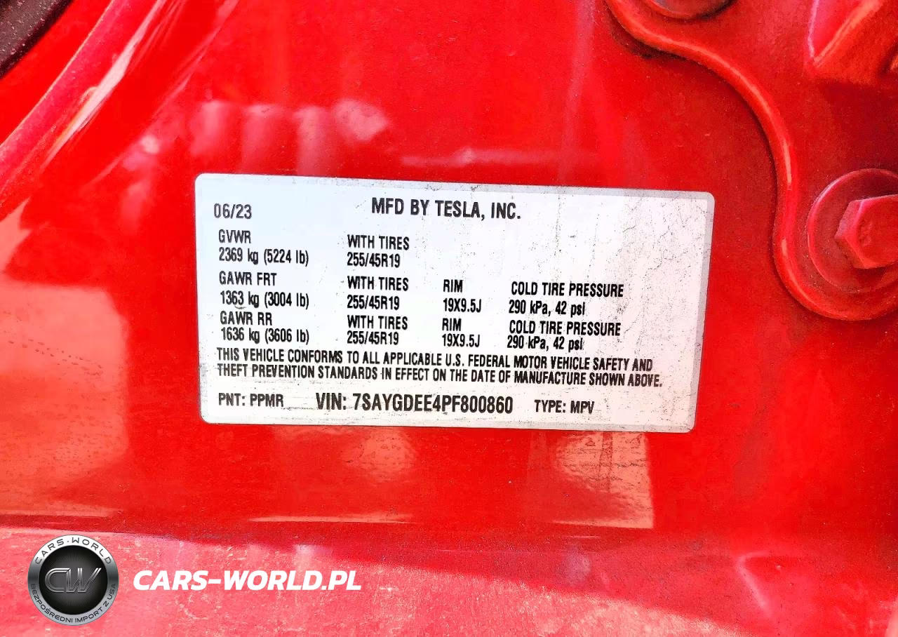 2023 Tesla Model Y VIN:7SAYGDEE4PF800860 - 12