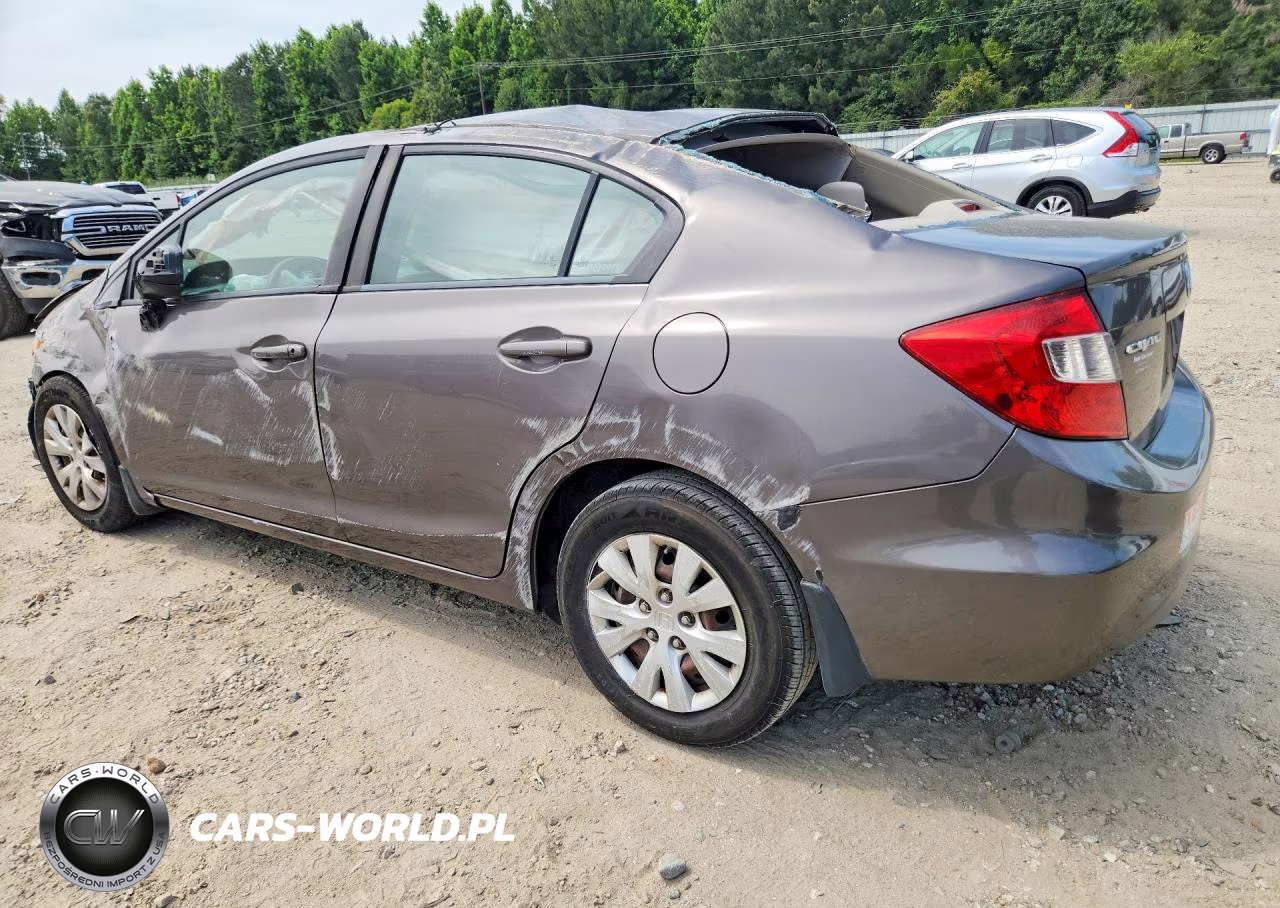 2012 Honda Civic VIN:19XFB2F57CE080346 - 2