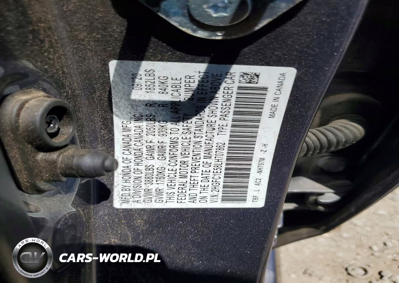 2020 Honda Civic Si VIN:2HGFC1E58LH707862 - 12