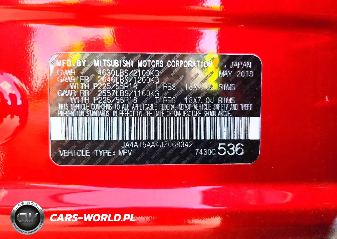 2018 Mitsubishi Eclipse Cross Se VIN:JA4AT5AA4JZ068342 - 12