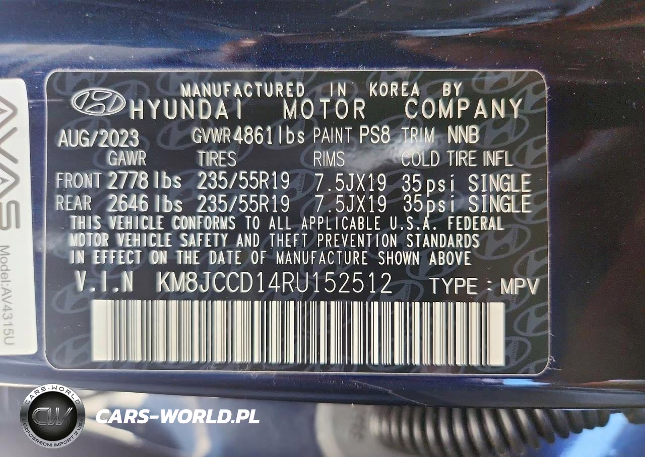 2024 Hyundai Tucson Sel Convenience VIN:KM8JCCD14RU152512 - 13