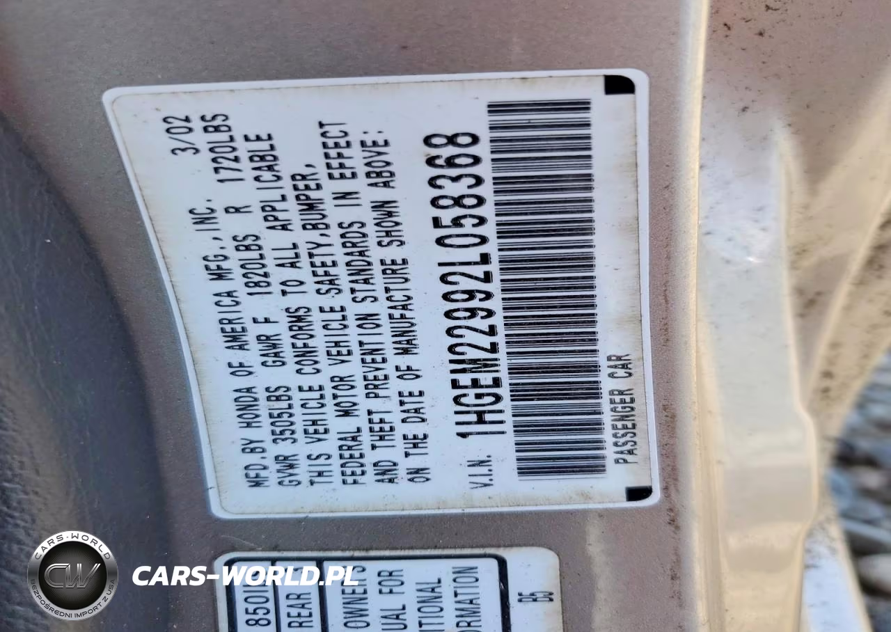2002 Honda Civic Ex VIN:1HGEM22992L058368 - 12