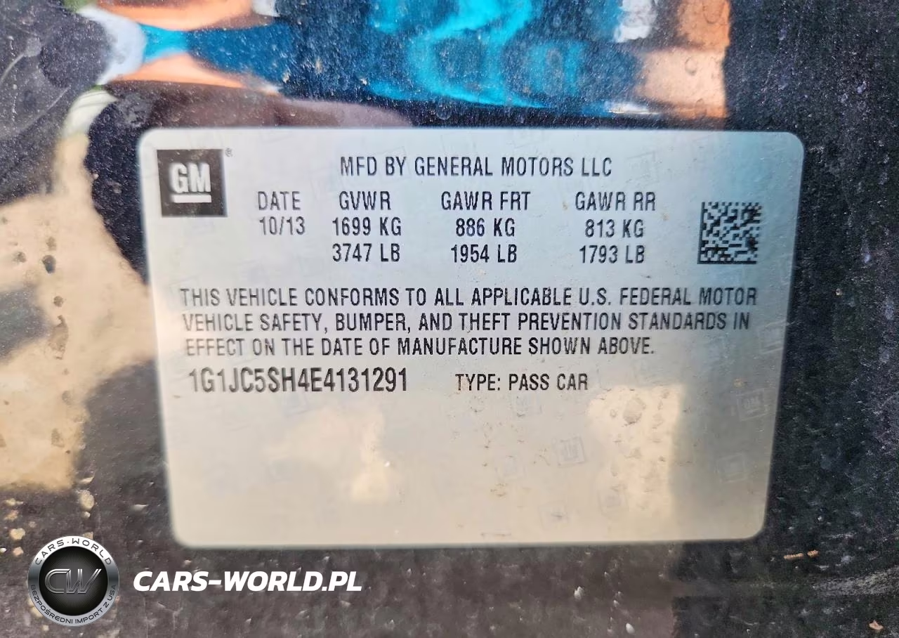 2014 Chevrolet Sonic Lt VIN:1G1JC5SH4E4131291 - 12